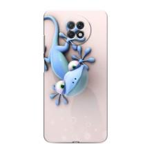 Чехлы с изображением разных животных для Xiaomi Redmi Note 9T (Геккон)