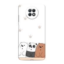 Чехлы с изображением разных животных для Xiaomi Redmi Note 9T (Удивленные медвеженки)