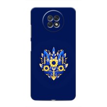 Чехлы для Xiaomi Redmi Note 9T  Укр. Символика (AlphaPrint) (Цветочный Герб)