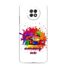 Чехол Амонг Ас для Xiaomi Redmi Note 9T (AlphaPrint) (Яркий АмонгАс)