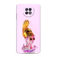 Чехол с Прикольным принтом на Xiaomi Redmi Note 9T (АРТ Статуя)