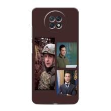 Чехол для Xiaomi Redmi Note 9T (AlphaPrint - с принтом Зеленского) – Президент