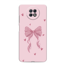 Чехол банты для Xiaomi Redmi Note 9T – Бант на розовом