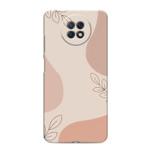 Чохол квітковий дизайн для Xiaomi Redmi Note 9T – Кориневий фон