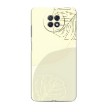 Чохол квітковий дизайн для Xiaomi Redmi Note 9T – Зелений фон