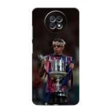 Чехол с футболистом Ламин Ямаль Xiaomi Redmi Note 9T (Ямал с кубком)