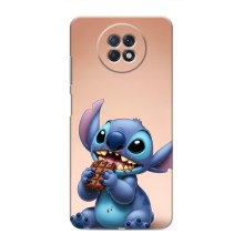 Чехол с рисунком Стич для Xiaomi Redmi Note 9T – Стич с шоколадом