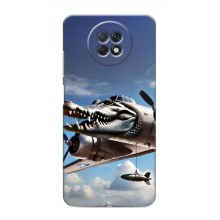 Чехол с мемом Тралалело тралала на Xiaomi Redmi Note 9T (Бомбардиро крокодило)