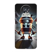 Чехол с мемом Тралалело тралала на Xiaomi Redmi Note 9T (Капучино асасино)