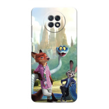 Чехол Зоотрополіс на Xiaomi Redmi Note 9T – Ник Джуди и змея