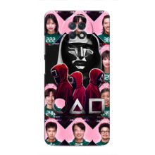 Чохол Гра в кальмара для Xiaomi Redmi Note 9T – Персонажі гри кальмара