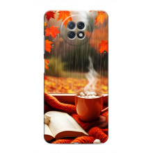 Чохол з унікальним дизайном 'Осінь з кавою' для Xiaomi Redmi Note 9T – Кава і дощ