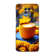 Чохол з унікальним дизайном 'Осінь з кавою' для Xiaomi Redmi Note 9T – Кава з жовтим