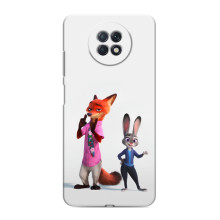 Силиконовый чехол с принтом Зоотрополіс для Xiaomi Redmi Note 9T – Джуди и Ник