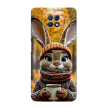 Печатный чехол «Зверята с кофе» для Xiaomi Redmi Note 9T – Зайчик с кофе