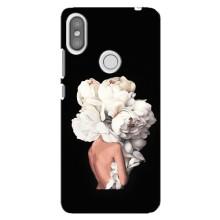Чехлы (ART) Цветы на Xiaomi Redmi S2 (VPrint) (Белые цветы)