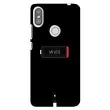 Чехлы для любимой на Сяомі Редмі С2 (VPrint) (Love battery)