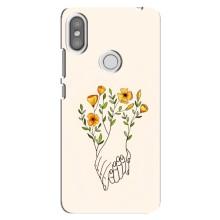 Чехлы для любимой на Сяомі Редмі С2 (VPrint) (Руки любві)