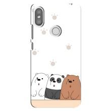 Чохли з зображенням різних тварин на Xiaomi Redmi S2 (Здивовані ведмедики)