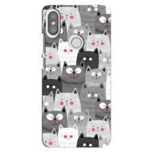 Чехлы с Котиками для Xiaomi Redmi S2 (VPrint) (Рисованные котики)
