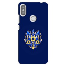 Чохли для Xiaomi Redmi S2 Укр. Символіка (AlphaPrint) (Квітковий Герб)