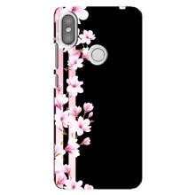 Чехол для Редми S2 - с принтом (Дизайнерские) (AlphaPrint) (Цветочки)
