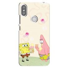 Чехол Губка Боб для Редми S2 – Патрик и Боб