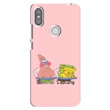 Чехол Губка Боб для Редми S2 – За партой