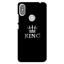 Чохол (Корона на чорному фоні) для Редмі С2 (KING)