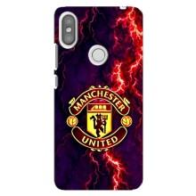 Чохол Манчестер Юнайтед для Сяомі Редмі С2 (AlphaPrint) (вогняний Манчестер)