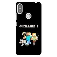 Чохол Майнкрафт на Xiaomi Redmi S2 (AlphaPrint) Minecraft (герої Minecraft)