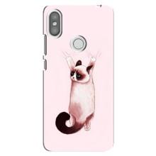 Чехол на Редми S2 с Котами (VPrint) (Котик падает)