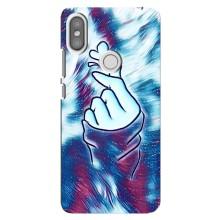 Чехол с принтом для Xiaomi Redmi S2 (AlphaPrint - Знак сердечка)