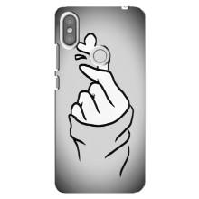 Чехол с принтом для Xiaomi Redmi S2 (AlphaPrint - Знак сердечка)