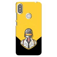 Чеjхол PUBG для Сяомі Редмі С2 (AlphaPrint) (Пабг в шоломі)