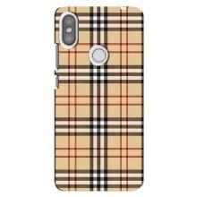 Чехол с Брендами одежды на Редми С2 – Burberry стиль