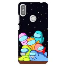 Чохли Амонг Ас для Xiaomi Redmi S2 (AlphaPrint) (Скіни в космосі)