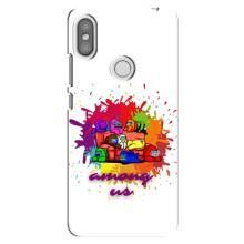 Чохли Амонг Ас для Xiaomi Redmi S2 (AlphaPrint) (Яскравий АмонгАс)