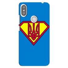 Чохол з картинкою (Патріотичний ГЕРБ) на Xiaomi Redmi S2 (Герб - супер герой)