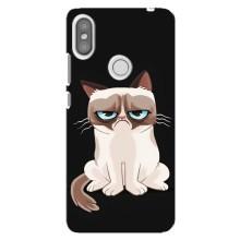 Чехол с принтом для Xiaomi Redmi S2 (AlphaPrint) Модные коты (Грустный кот)