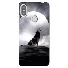 Чехол с Волком на Xiaomi Redmi S2 – Волк и луна