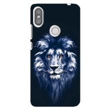 Чохол з картинкою ЛЕВ для Xiaomi Redmi S2 (VPrint) (Синій Лев)