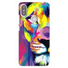 Чохол з картинкою ЛЕВ для Xiaomi Redmi S2 (VPrint) (Яскравий Лев)