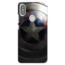 Чехол с Щитом Капитана Америки на Xiaomi Redmi S2 – Ретро Щит Капитана
