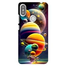 Чехол (ТПУ) с планетами на Xiaomi Redmi S2 – Солнечна система