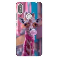 Чехол с принтом стильные животные для Редми S2 – Стильный жирав