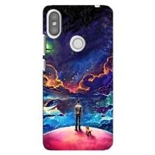 Космічні Чохли для Сяомі Редмі С2 (VPrint) (Вид Галактики)