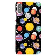 Космічні Чохли для Сяомі Редмі С2 (VPrint) (Намальовані планети)