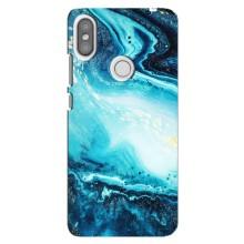 Мраморний чехол на Xiaomi Redmi S2 (VPrint) (Блакитний мрамор)