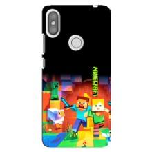 Чехлы для Xiaomi Redmi S2 (Персонажи Майн Крафт) – Герой Майнкрафт